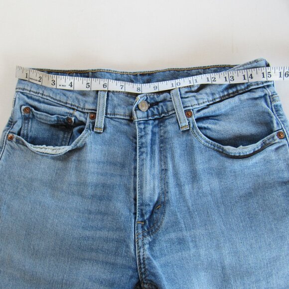 Levi's 513 Mens Classic Slim Straight Stretch Denim Blue Jeans Size W31 X L30 - Picture 7 of 10